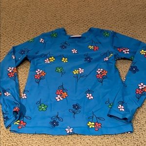 EUC Hanna Andersson Girls LS Rashguard, Sz 130/8